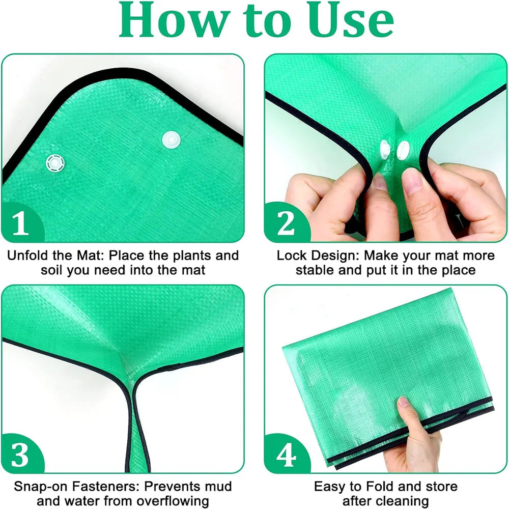 1PCS Plant Repotting Mat 50-100cm Thickened Waterproof For Indoor