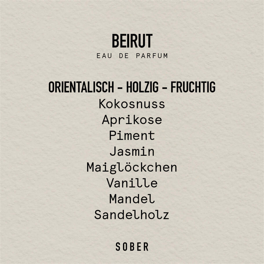 SOBER BEIRUT - Eau de Parfum
