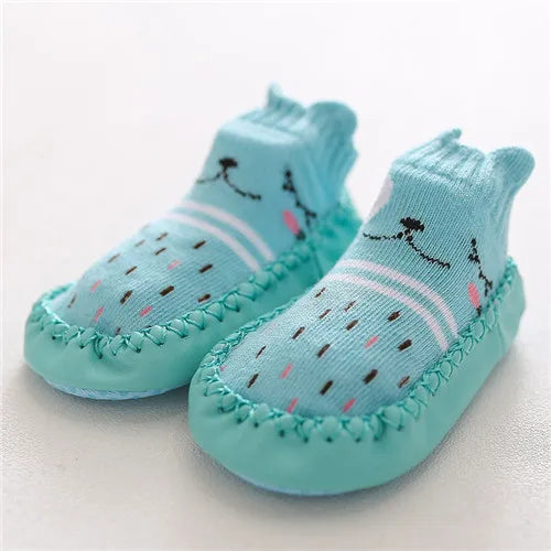 0-24M New born Baby Socks With Rubber Soles Infant Baby Girls Boys