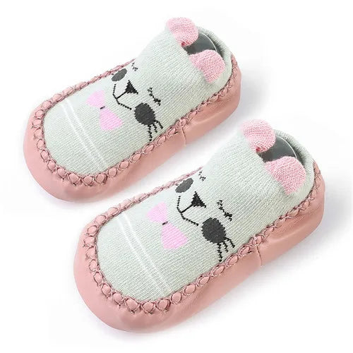 0-24M New born Baby Socks With Rubber Soles Infant Baby Girls Boys