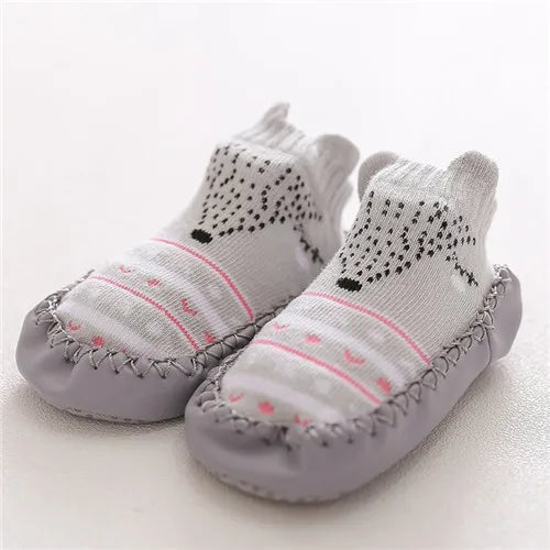 0-24M New born Baby Socks With Rubber Soles Infant Baby Girls Boys
