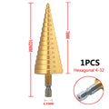 4-32 mm 4-20 mm HSS Titanium Coated Step Drill Bit High Speed Steel