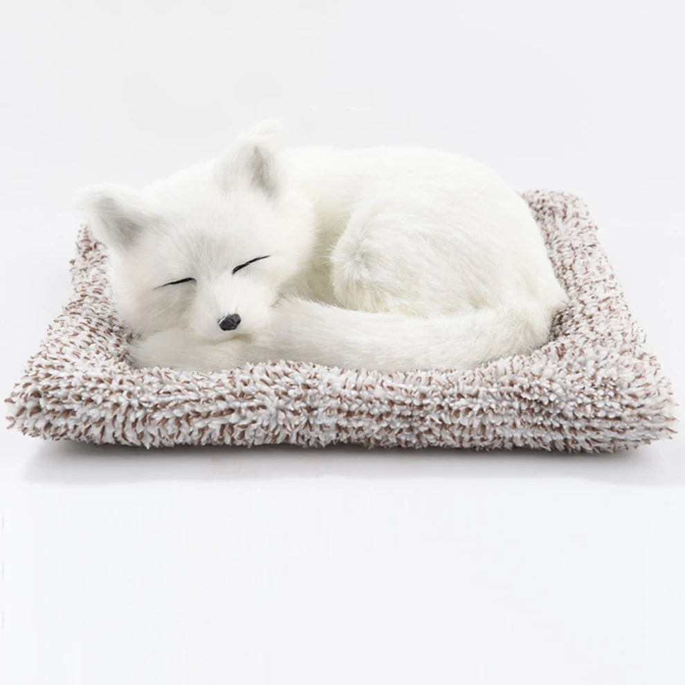 Car Dashboard Ornaments Decor Cute Simulation Plush Cats Dogs Toy