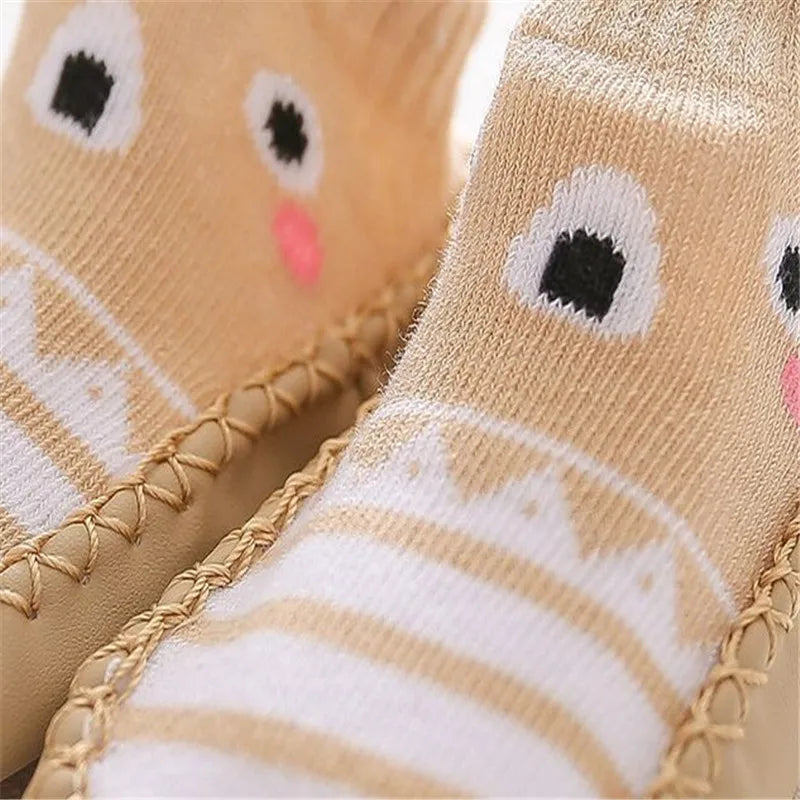 0-24M New born Baby Socks With Rubber Soles Infant Baby Girls Boys