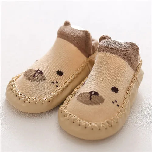 0-24M New born Baby Socks With Rubber Soles Infant Baby Girls Boys