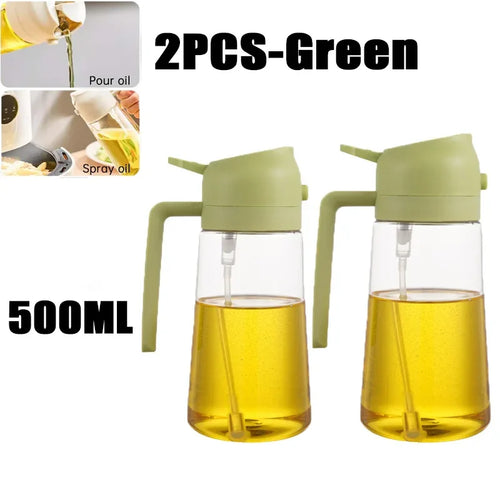 2in1 500ml Plastic Spray Oil Sprayer Bottle Spray Oil Dispenser Oil