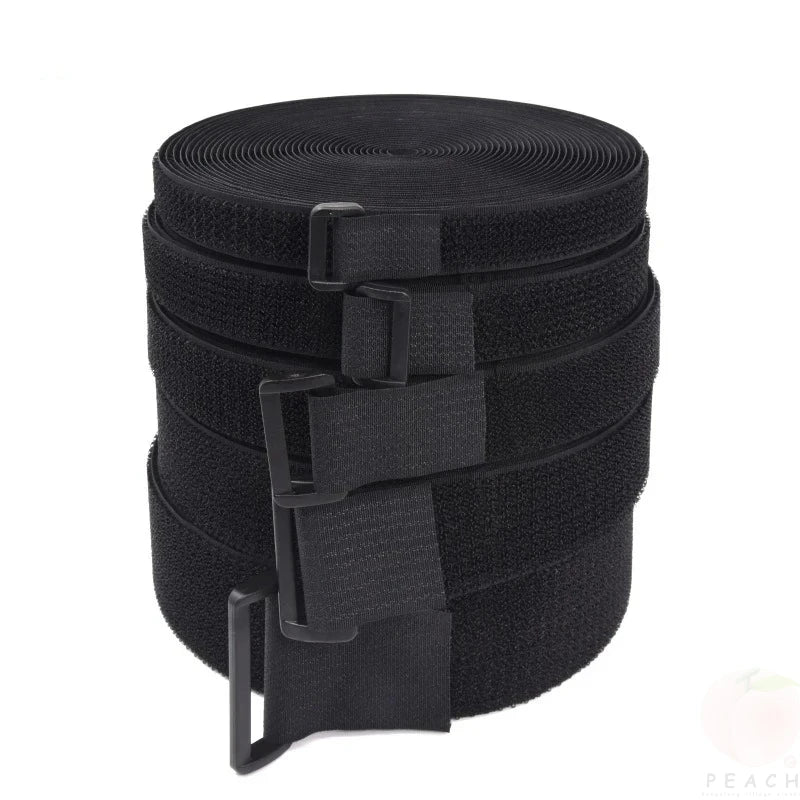 2M Reusable Nylon Hook Loop Fastening Cable Tape Cut-to-Length