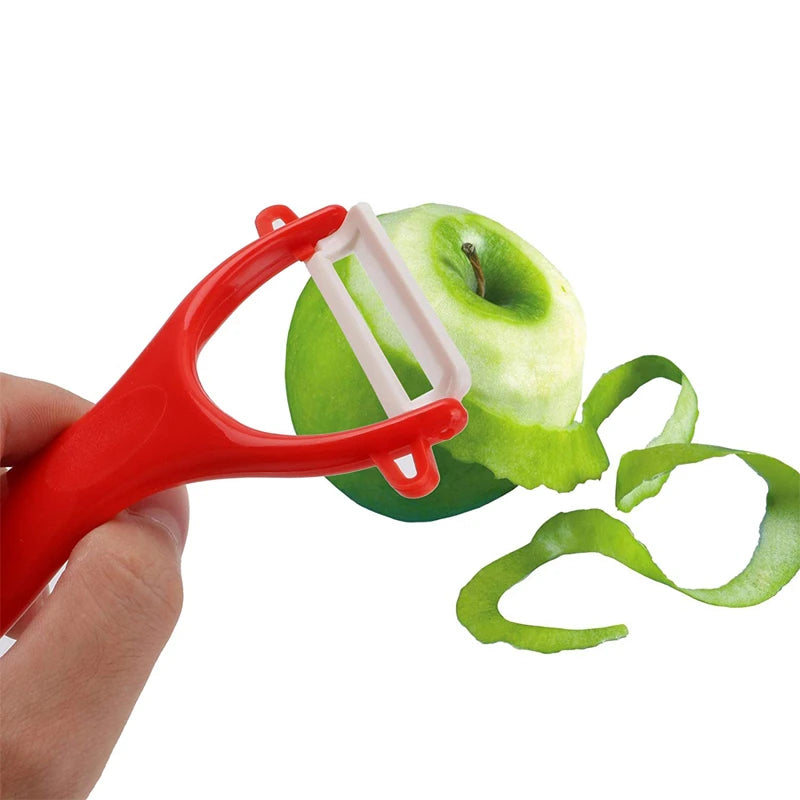 LMETJMA Ceramic Peeler 4 Color Vegetable Fruit Peeler Kitchen Potato