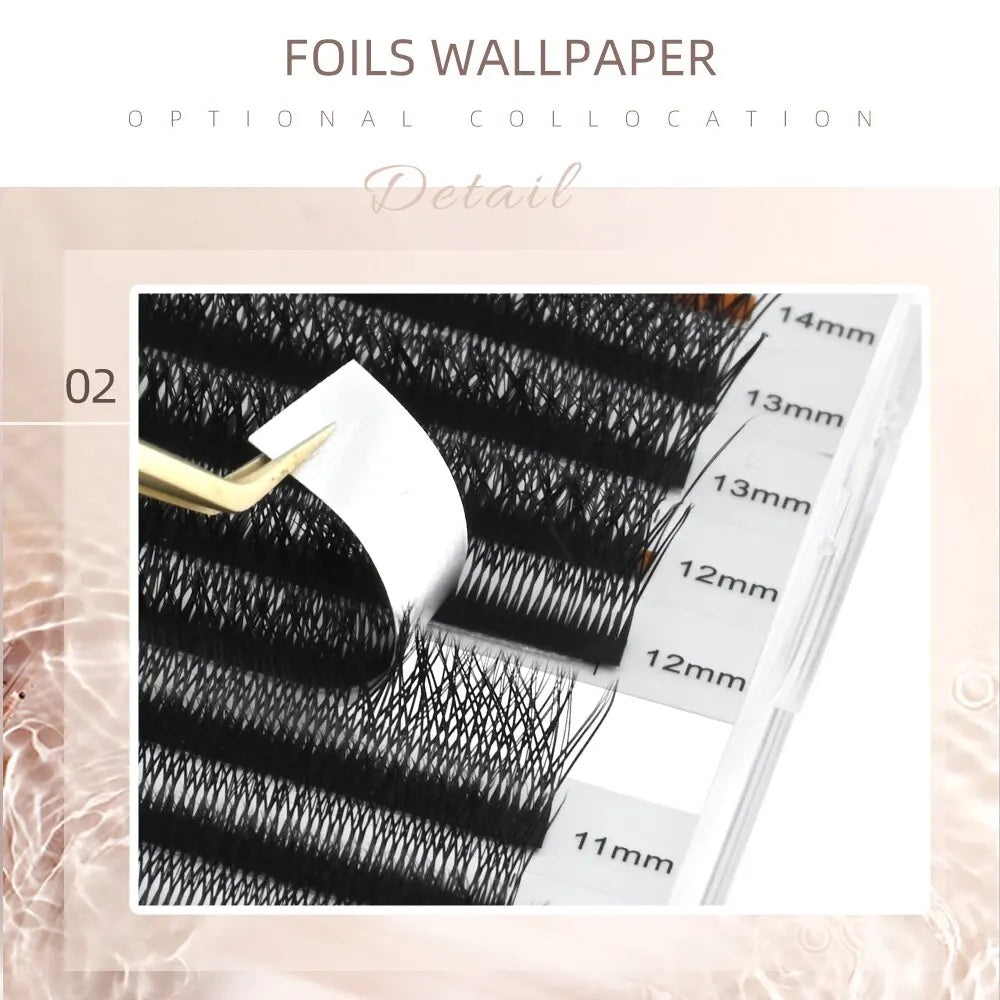 NAGARAKU Double Tips 3D W Eyelashe Extensions Automatic Flowering