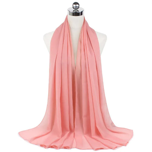 Women Muslim Chiffon Hijab Shawls Scarf Modal Cotton Jersey Hijabs
