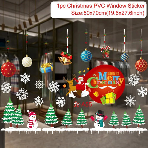 Christmas Window Stickers Christmas Wall Sticker Kids Room Wall Decals