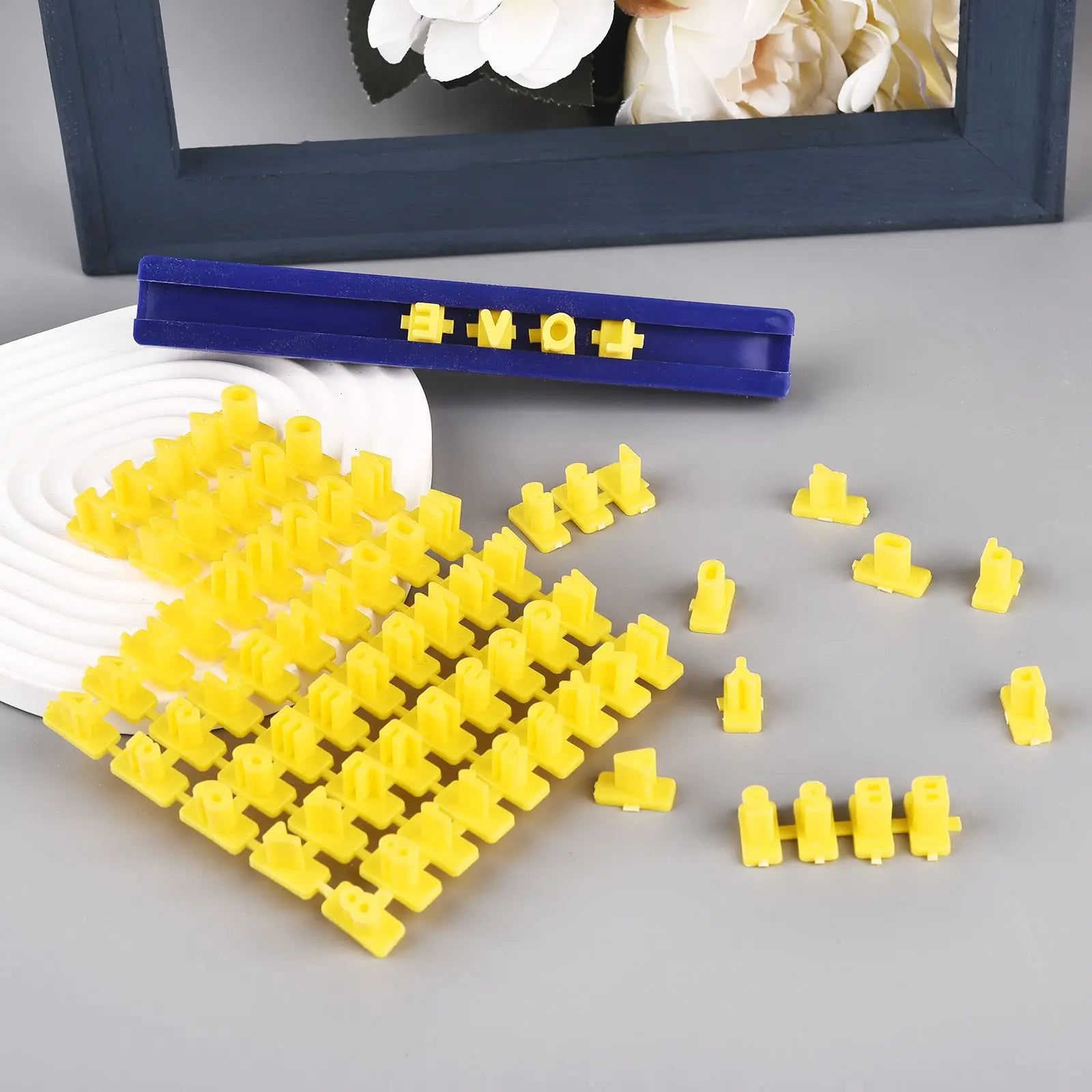 Ceramic Art Alphabet Number Letter Polymer Clay Presser Stamp Embosser