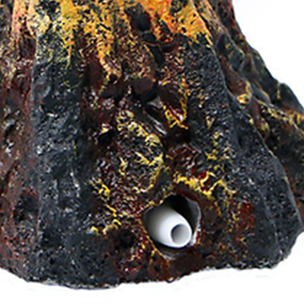 Fish Tank Landscaping Simulation Volcano Aquarium Accessories Rockery