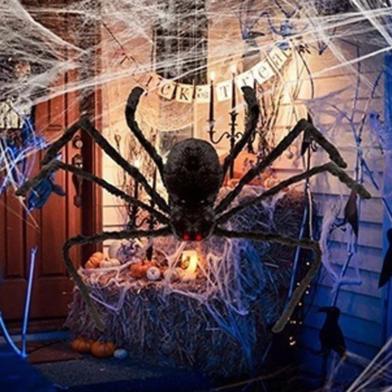 Halloween Big Plush Spider Halloween Decoration Party Props Outdoor