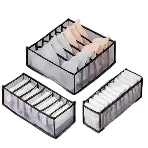 1PC- Closet Organizer for Socks Home Separated Underwear Storage Box