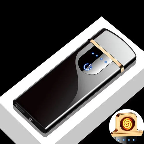 2024 New Windproof Electric Metal Lighter Double Arc Flameless Plasma