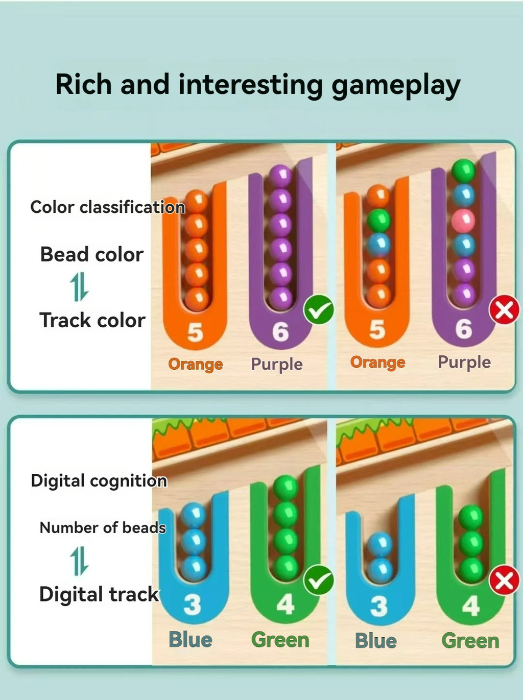 Children's Magnetic Maze Walking Ball Baby Concentration Training,