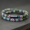 New In Men Bohemia Rope Bracelet Attract Magentic Braclet Adventure