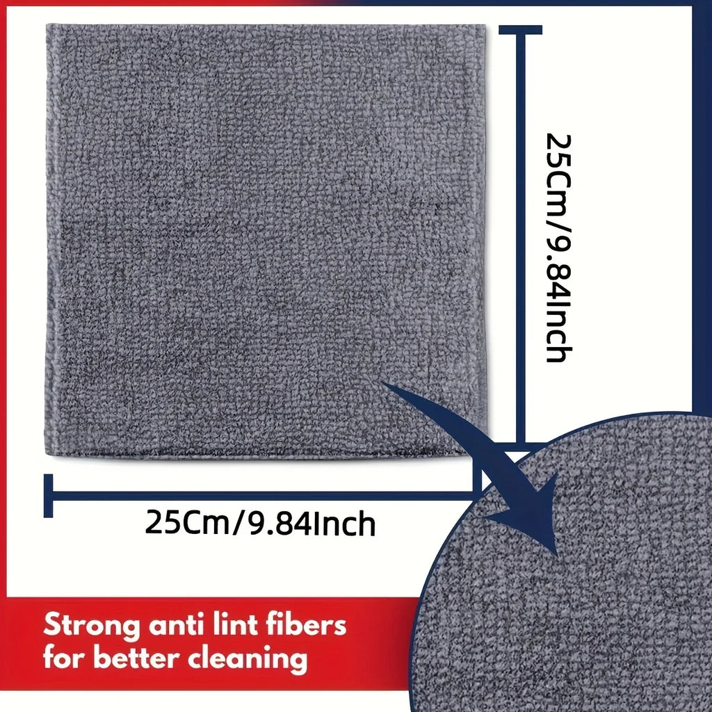 5/10/20pcs Kitchen Towel, Ultra-fine Fiber Light Gray Cleaning Cloth
