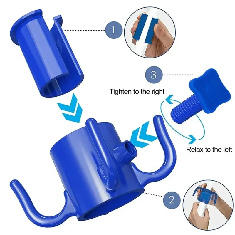 Beach Umbrella Hanging Hook, 4-prongs Plastic Umbrella Hook Hanging