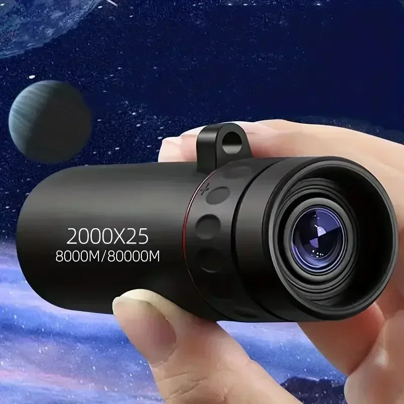 New 2000x25 HD Monocular Telescope Mini Portable Mobile Phone