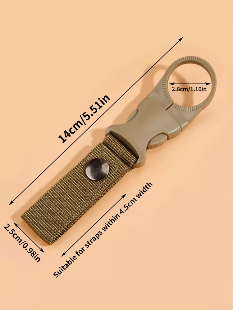 Outdoor Water Bottle Buckle Webbing Tactical Hanging Buckle Portable