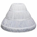 Girls Crinoline Petticoat with hoop Under skirt Short White Underskirt