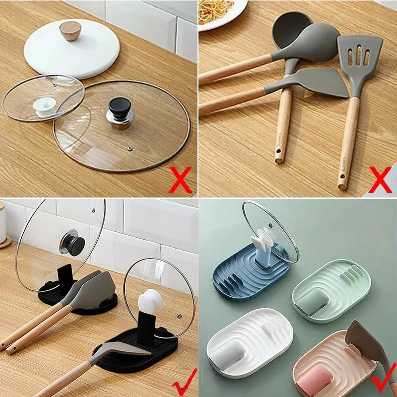 1/2Pcs Nordic Style Pot Lid Shovel Storage Rack Practical