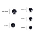 100pcs 5/8/10/12/14mm Black Plastic Safety Eyes For Toys Amigurumi DIY