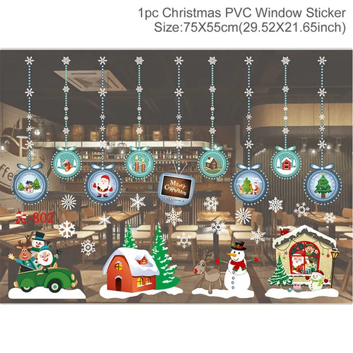 Christmas Window Stickers Christmas Wall Sticker Kids Room Wall Decals