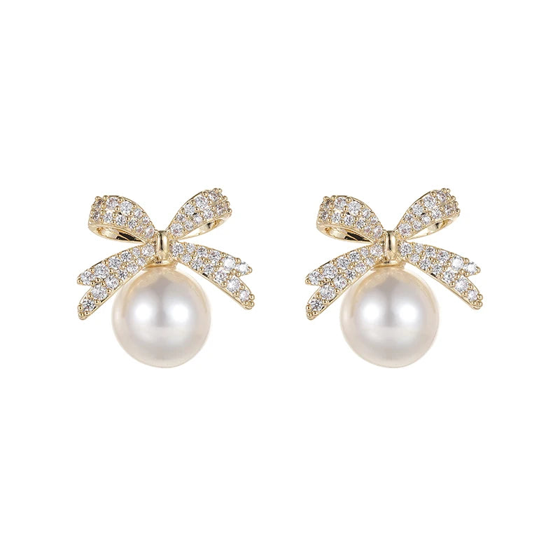 French Sweet Personality Pearl Simple And Small Design Sense Full Of