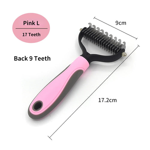 Professional Pet Deshedding Brush Dog Hair Remover Pet Fur Knot Cutter