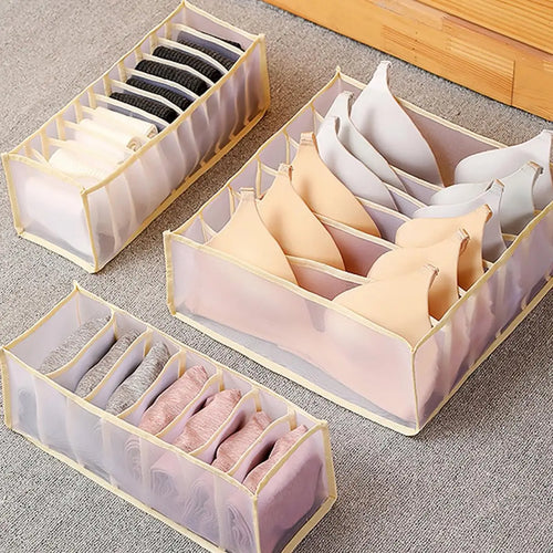 1PC- Closet Organizer for Socks Home Separated Underwear Storage Box