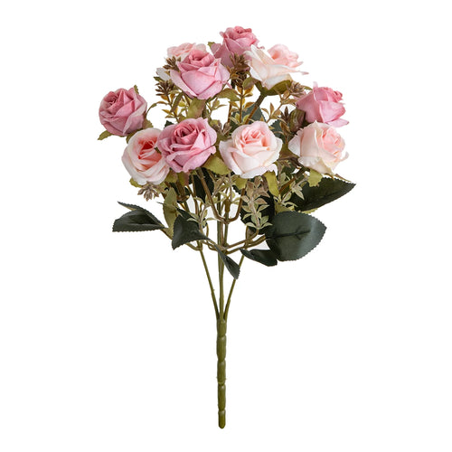 Silk Rose Artificial Flower Hotsale Wedding Bridal Bouquet Home