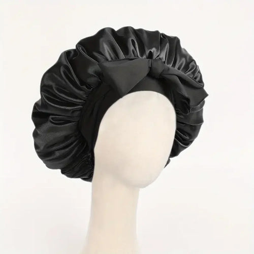 Satin Silk Hair Bonnet | Adjustable Tie Band | Sleep Bonnet for Women