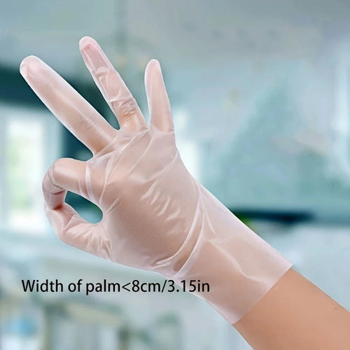 Premium TPE Disposable Gloves-Thick, Transparent & Food Grade for