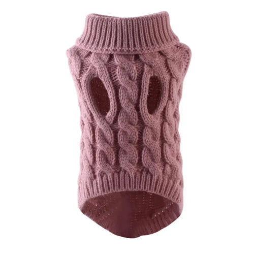 New Pet Small Pet Dog Clothes Sweater Fashion Autumn Winter Solid