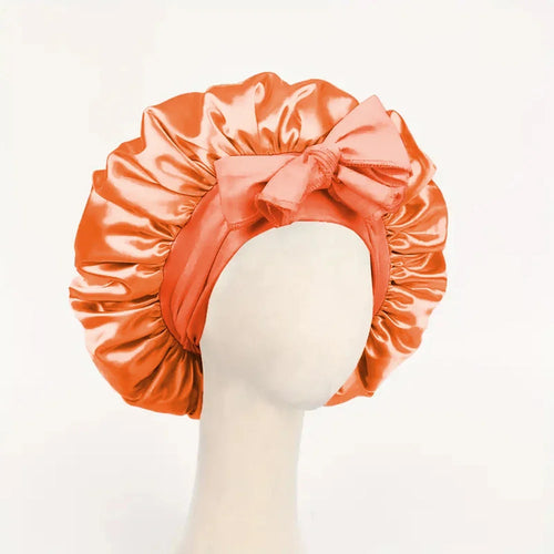 Satin Silk Hair Bonnet | Adjustable Tie Band | Sleep Bonnet for Women