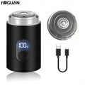 Compact Electric Shaver for Men - Digital Display, USB Fast Charging,