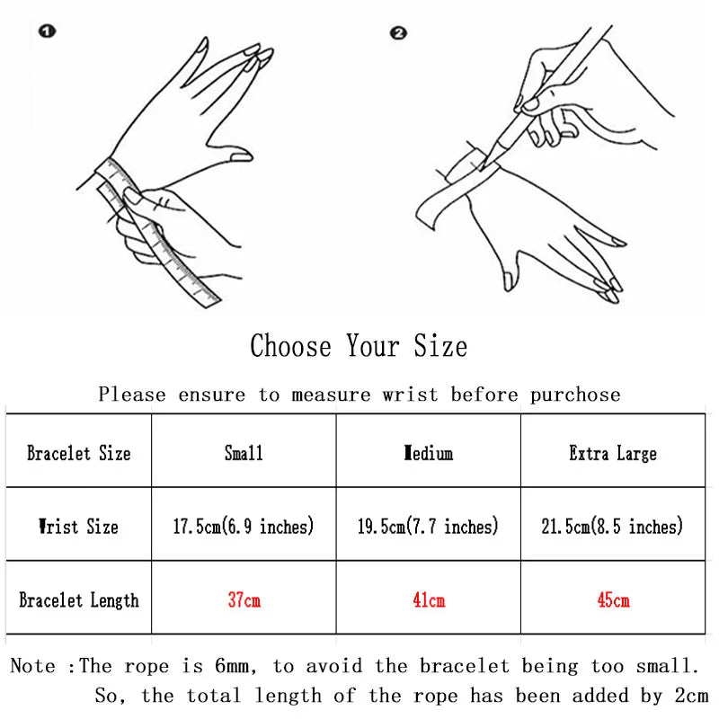 New In Men Bohemia Rope Bracelet Attract Magentic Braclet Adventure