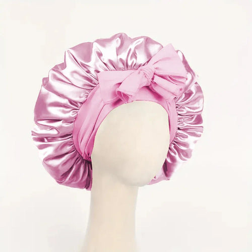Satin Silk Hair Bonnet | Adjustable Tie Band | Sleep Bonnet for Women