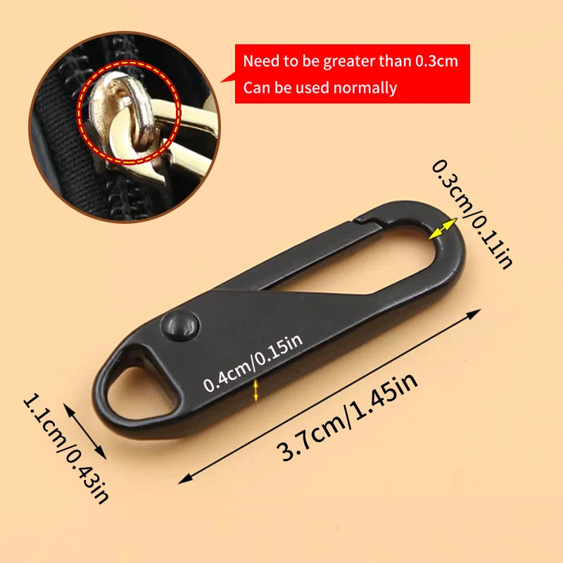 Zippers Head Universal Instant Zipper Repair Kit Replacement For