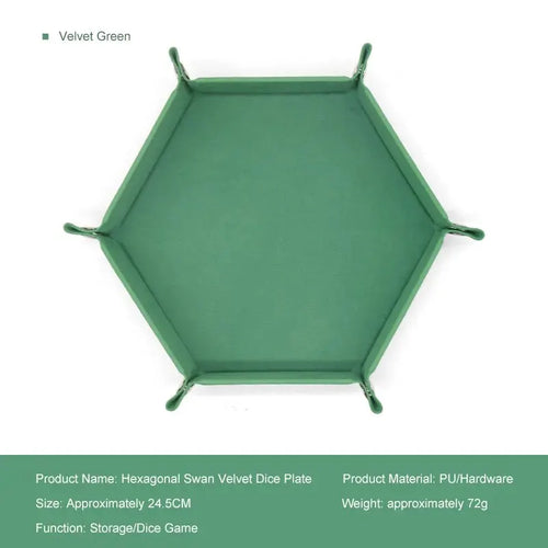 1pc Hexagonal Dice Tray and Miscellaneous Storage Box Board Game Dice