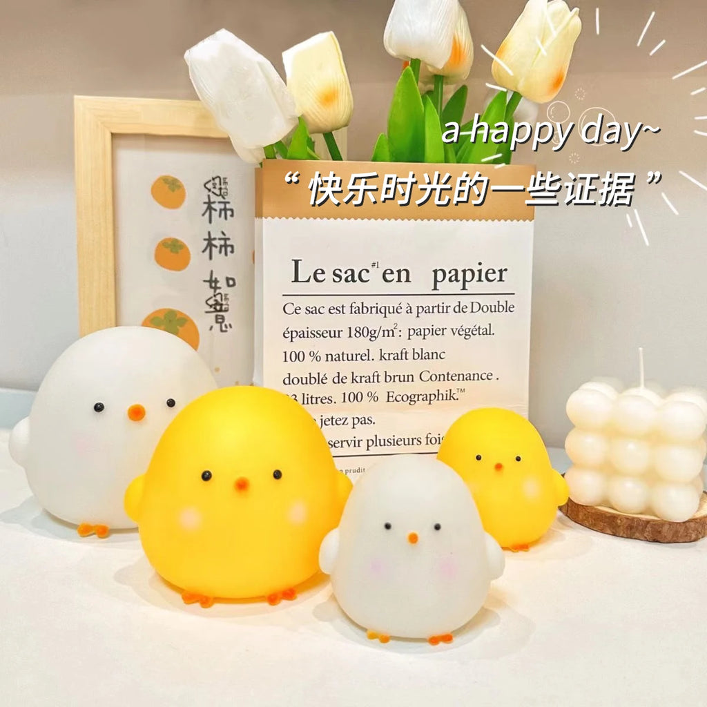 Cute Chicken Soft Lighting Small Night Light Bedside Lamp Decoration