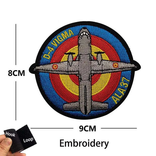 Infrared Reflective Patch Spanish Flag,Burgundy Cross Emblem Applique