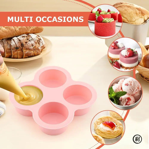 1PC Reusable Silicone Air Fryer Egg Mold Non-Stick Cupcake Molds for