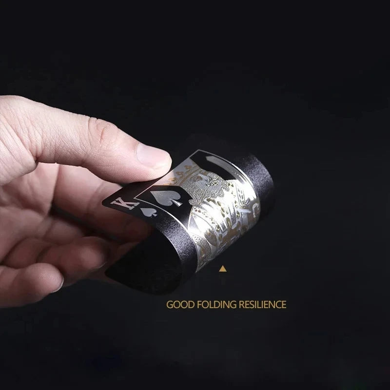 Color Black Gold Playing Card Game Card Group Waterproof Poker Suit