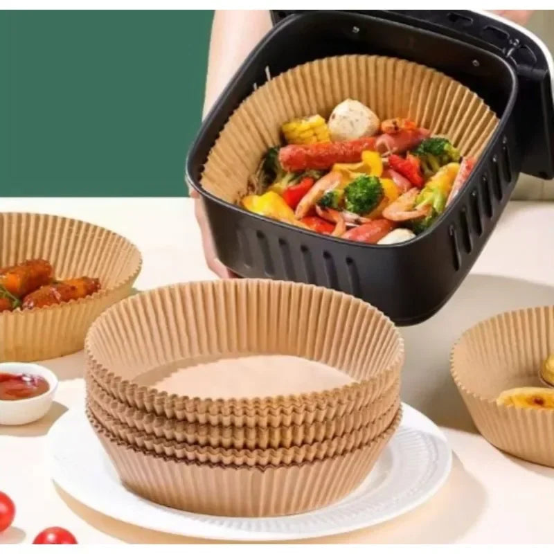 Air Fryer Paper Oven Paper Disposable Send Brush Non-Stick Airfryer