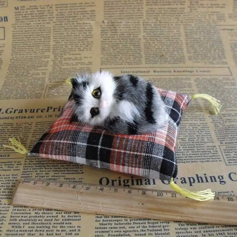 Simulation Cat Toy Ornaments Simulation Animal Flower Cat Cloth