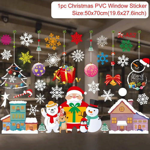 Christmas Window Stickers Christmas Wall Sticker Kids Room Wall Decals